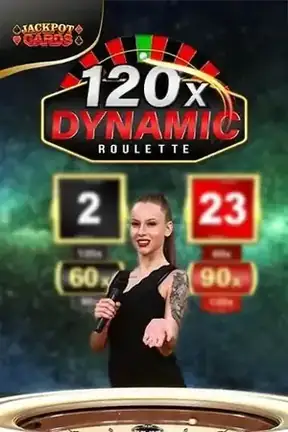 Dynamic Roulette 120x tafel van Pragmatic Live